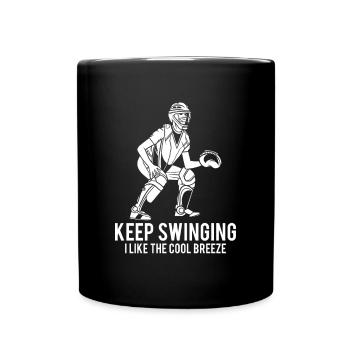 Keep Swinging I Like The Cool Breeze Shirt - Tasse einfarbig - Schwarz - Vorne
