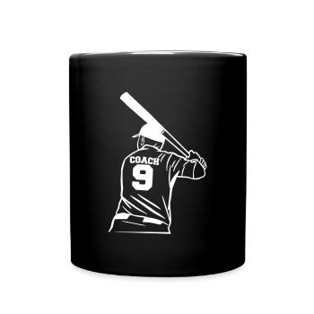 Baseball Coach Trainer Shirt Geschenk - Tasse einfarbig - Schwarz - Vorne
