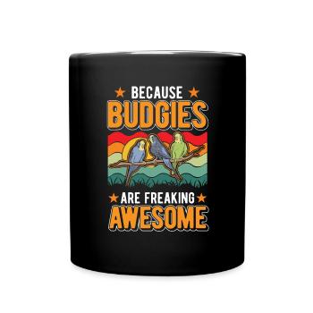 Budgerigar Cadeau Welli Perruche - Mug uni - noir - Devant