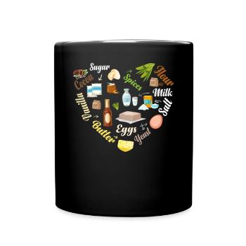Cupcake Design für Konditor | Cupcake Dealer - Tasse einfarbig - Schwarz - Vorne