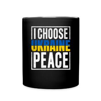 Ukraine Flag Ukrainian Ukraine - Full Colour Mug - black - Front