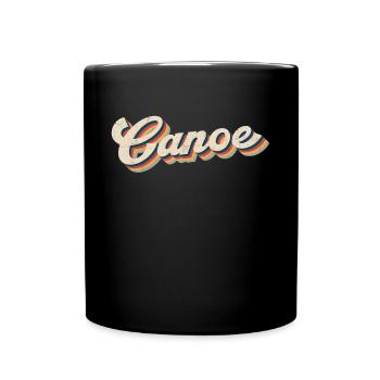 Canoe Canoeing Retro Vintage Canoe - Full Colour Mug - black - Front