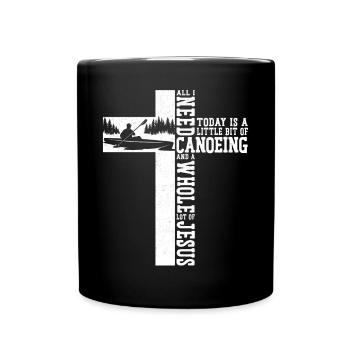 Canoë Canoë Jesus Cross Vintage - Mug uni - noir - Devant