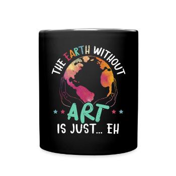 Pretty Sketchy Art Teacher Artist Painter Painting - Full Colour Mug - black - Front