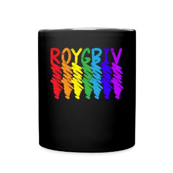 Roygbiv Art Teacher Artist Painter Painting - Full Colour Mug - black - Front