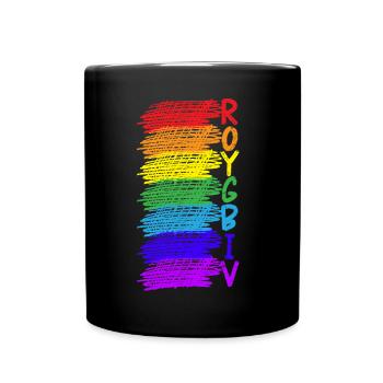 Roygbiv Art Teacher Artist Painter Painting - Full Colour Mug - black - Front