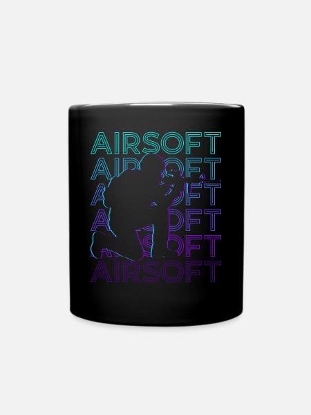 Airsoft Retro Geschenk - Tasse einfarbig - Schwarz