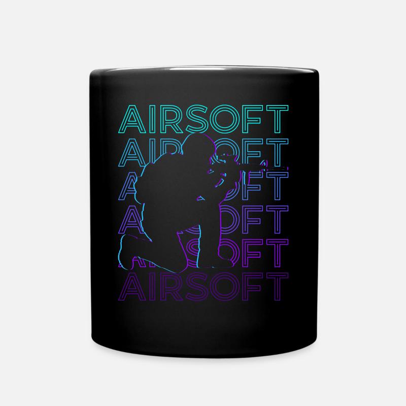 Airsoft Retro Geschenk - Tasse einfarbig - Schwarz