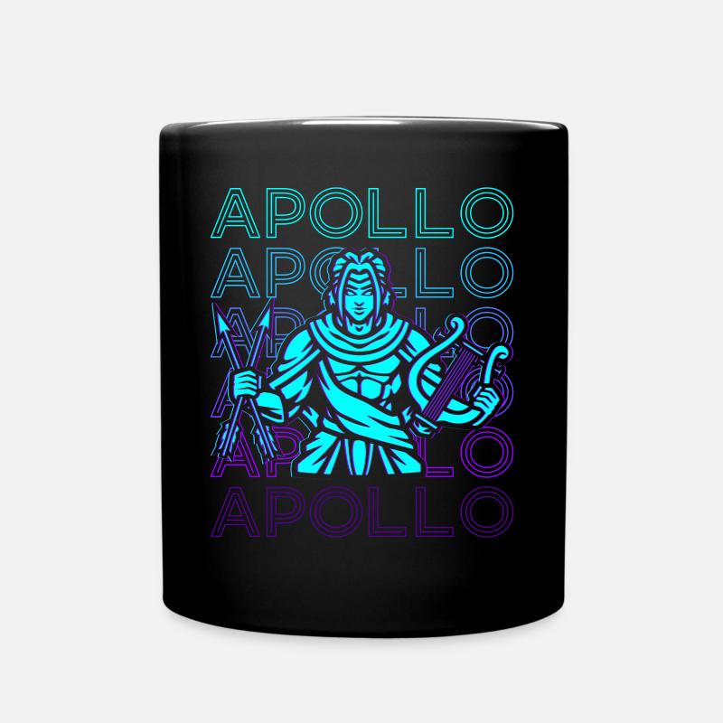 Apollon Dieu Grec Grèce Antique Rétro - Mug uni - noir