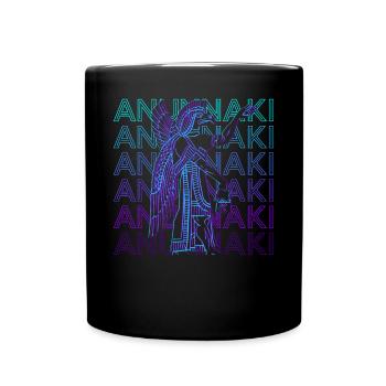 Anunnaki Sumerian God Ancient Deity Retro Ge - Full Colour Mug - black - Front