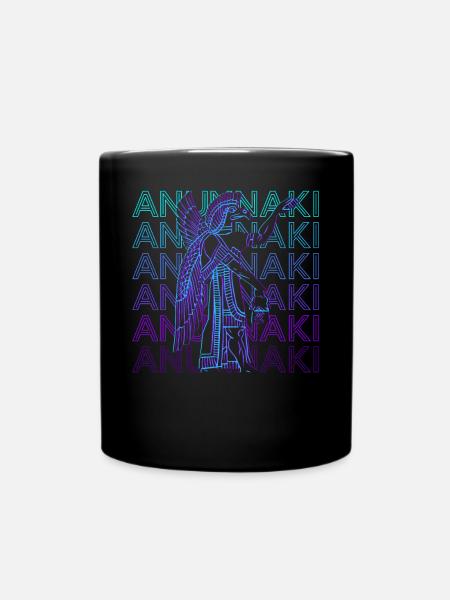 Anunnaki Sumérien Dieu Ancienne Déité Rétro Ge - Mug uni - noir