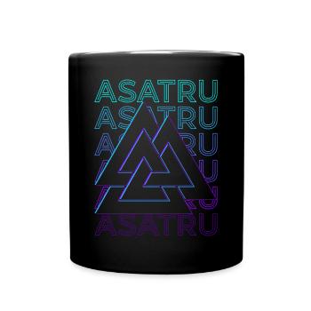 Asatru Norse Mythology Norse Paganism H - Full Colour Mug - black - Front