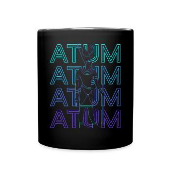 Atum Dieu égyptien Egypte ancienne Rétro Cadeau - Mug uni - noir - Devant