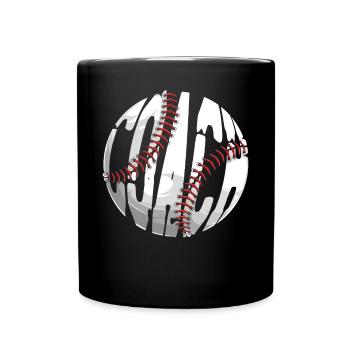 Baseball Fan Coach Vintage Coach - Tasse einfarbig - Schwarz - Vorne