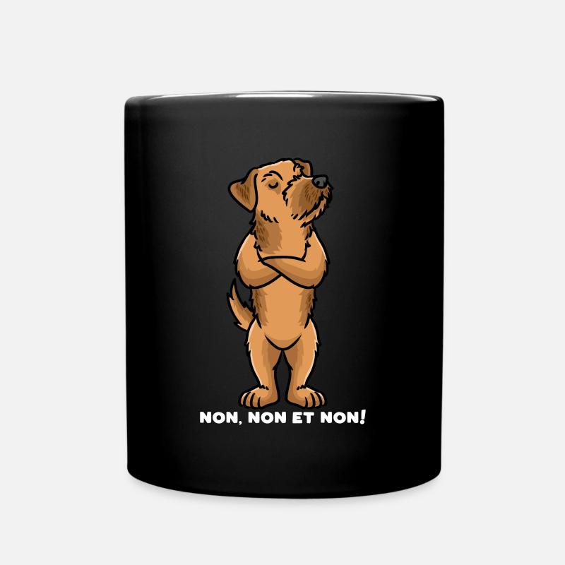 Westfalenterrier Chien Têtu Non - Mug uni - noir