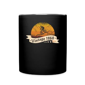 VTT-Bike Mountainbike né en 1960 Anniversaire - Mug uni - noir - Devant