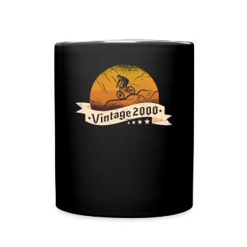 MTB-Bike Mountainbike born in 2000 birthday - Full Colour Mug - black - Front