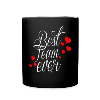 BEST TEAM EVER - Tasse einfarbig - Schwarz - Vorne
