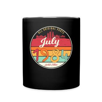 Année de construction Juillet 1984 - Mug uni - noir - Devant