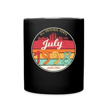 Idée cadeau cool pour juillet 1998 - Mug uni - noir - Devant
