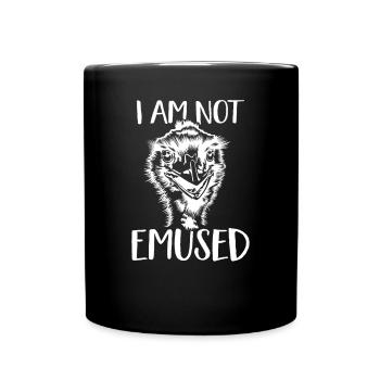 Emu Laufvogel Emu Australien Vogel Liebe - Tasse einfarbig - Schwarz - Vorne