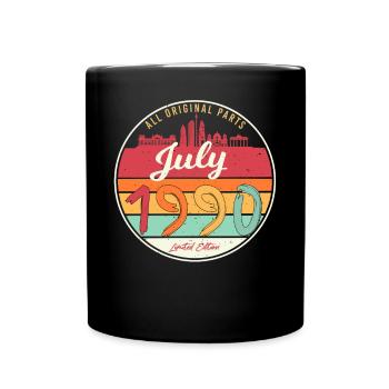Born in July 1990 - Full Colour Mug - black - Front