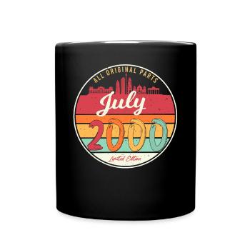 Mois de naissance Juillet 2000 - Mug uni - noir - Devant