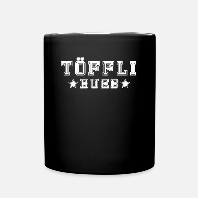Töfflibueb - Tasse einfarbig - Schwarz