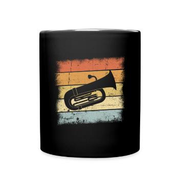 Tuba - Tasse einfarbig - Schwarz - Vorne