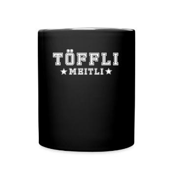 Töfflimeitl - Tasse einfarbig - Schwarz - Vorne