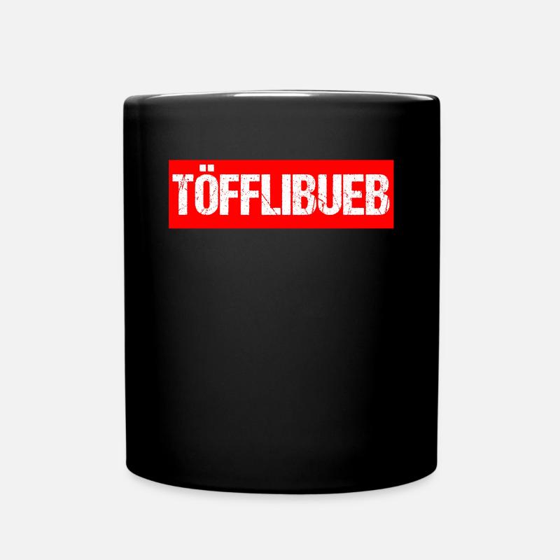Töfflibueb - Tasse einfarbig - Schwarz