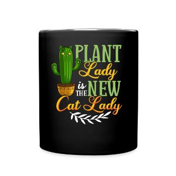 Catcus Cactus Chat Plantes Succulentes Cactus - Mug uni - noir - Devant