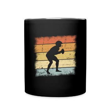 Football Rétro - Mug uni - noir - Devant