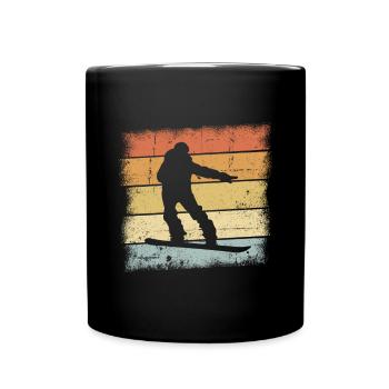 Snowboarder Outfit - Full Colour Mug - black - Front