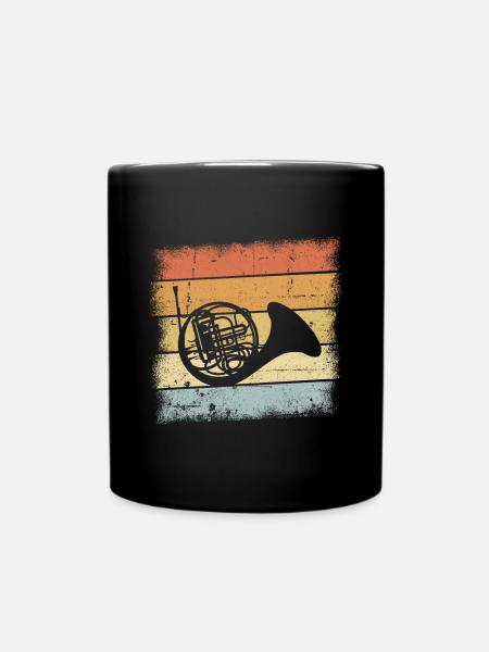 Horn - Tasse einfarbig - Schwarz