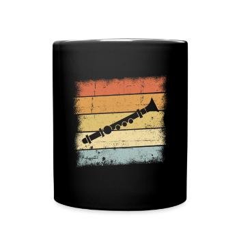 Flute - Full Colour Mug - black - Front