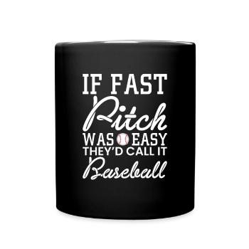 Si le lancer rapide était facile, ils l’appelleraient Baseball - Mug uni - noir - Devant