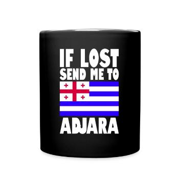 Drapeau de l’Adjarie - Mug uni - noir - Devant