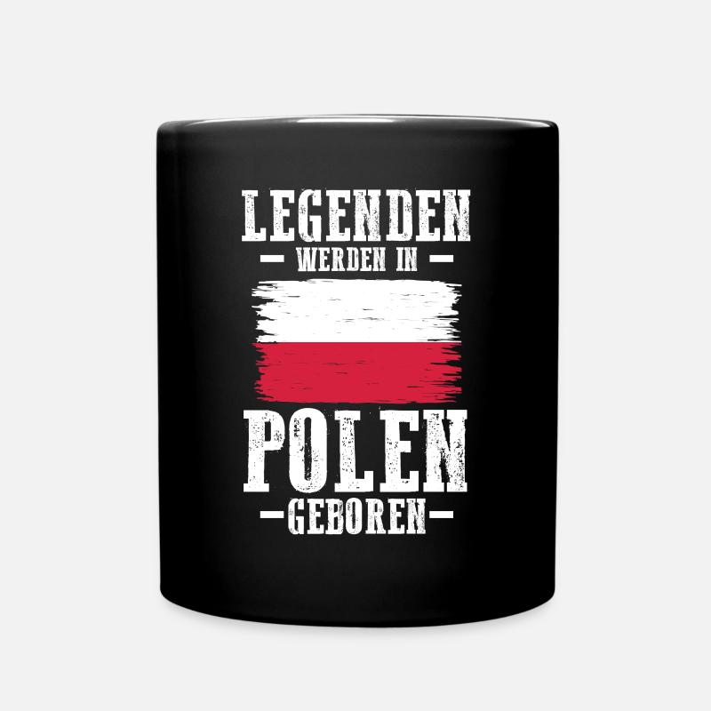 Polska Polen Pole Polnisches - Tasse einfarbig - Schwarz