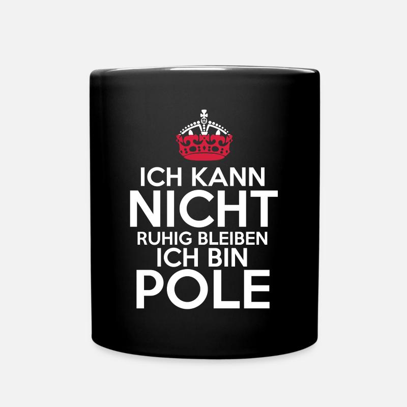 Polska Polen Pole Polnisches - Tasse einfarbig - Schwarz