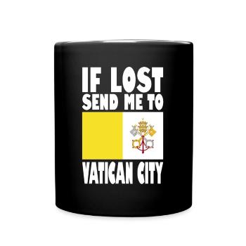 Vatican City Flag Saying - Full Colour Mug - black - Front