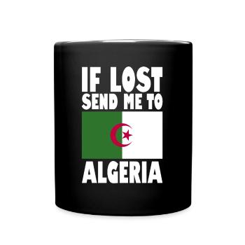 Algeria Flag Saying - Full Colour Mug - black - Front