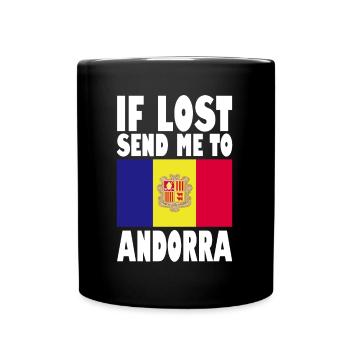 Dicton du drapeau d’Andorre - Mug uni - noir - Devant