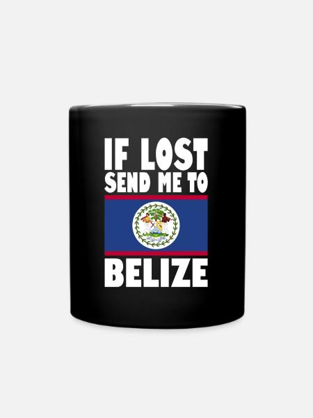 Belize Flagge Spruch - Tasse einfarbig - Schwarz