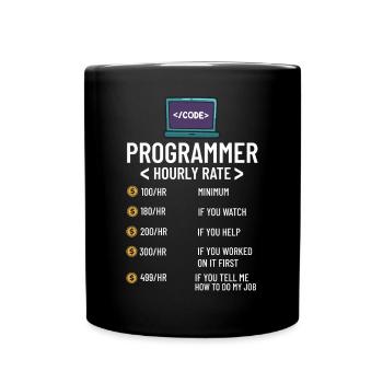 Programmeur Programmation Ordinateur Développeur Pc - Mug uni - noir - Devant