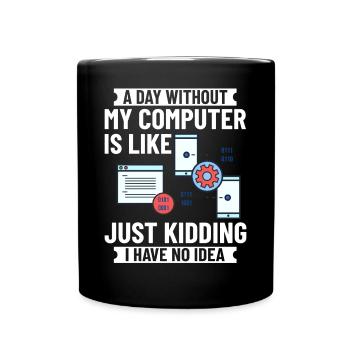 Programmeur Programmation Ordinateur Développeur Pc - Mug uni - noir - Devant