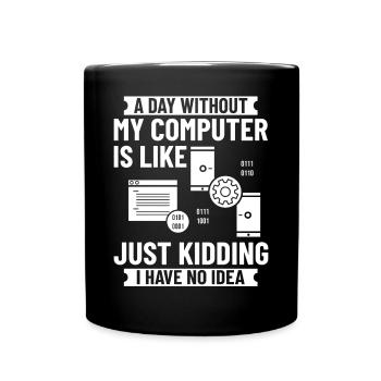 Programmeur Programmation Ordinateur Développeur Pc - Mug uni - noir - Devant
