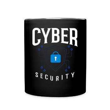 Cyber Security Information Computer Sicherheit - Tasse einfarbig - Schwarz - Vorne