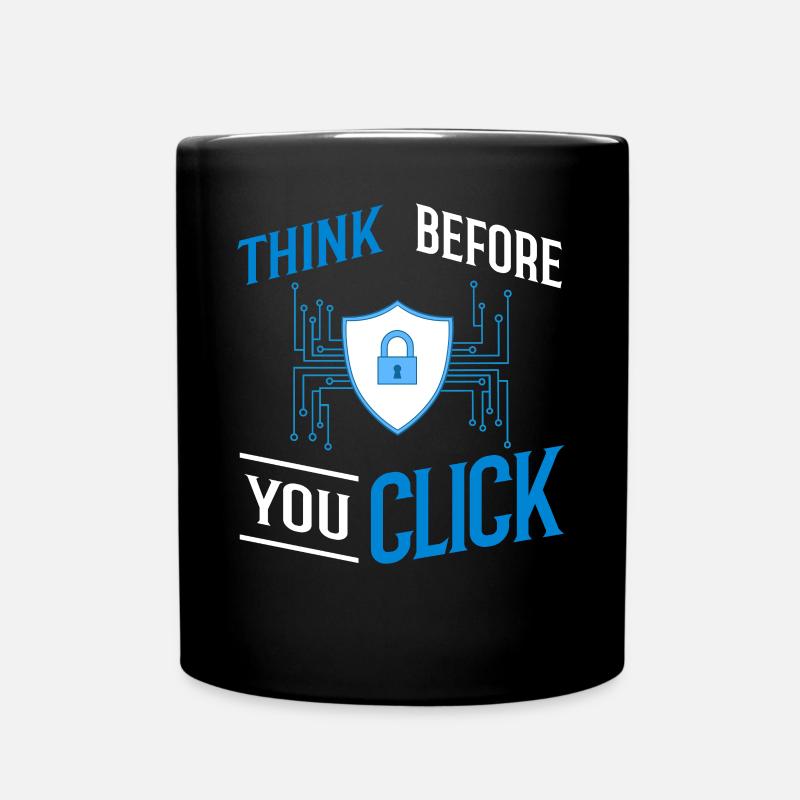Cyber Security Information Computer Sicherheit - Tasse einfarbig - Schwarz