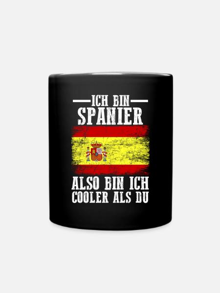 Espana Spanien Spanier Spanisches - Tasse einfarbig - Schwarz